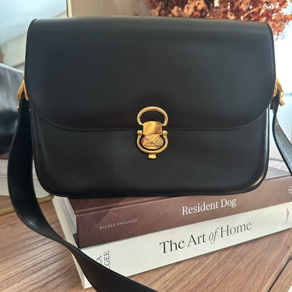Vintage Celine Leather Shoulder Bag - Picture 1 of 5